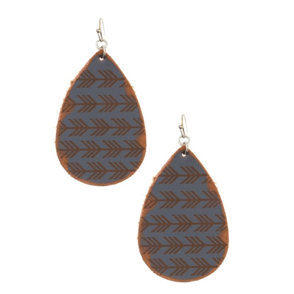 Soithwestern Arrow Teardrop Earrings - Picture 2 of 3